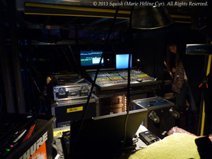 Second backstage tour before the Bon Jovi show at the Bell Centre, Quebec, Canada (February 14, 2013)